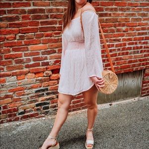 NWOT Honey Punch Off the Shoulder Floral Dress (M)